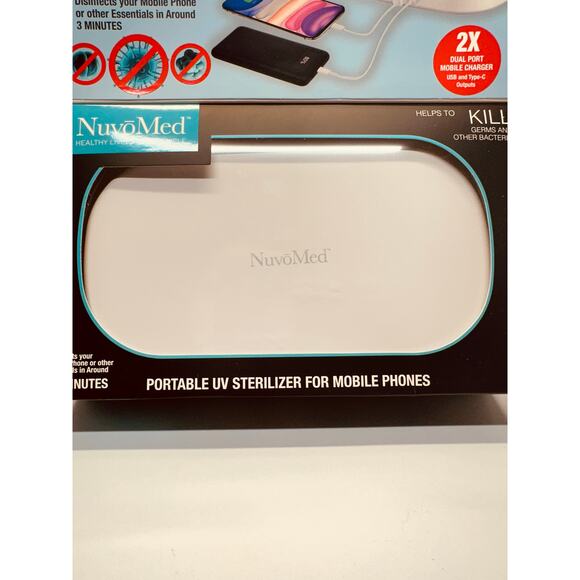 NuvoMed Portable UV Sterilizer for Mobile Phones 2X Dual Port Charger - Picture 5 of 7